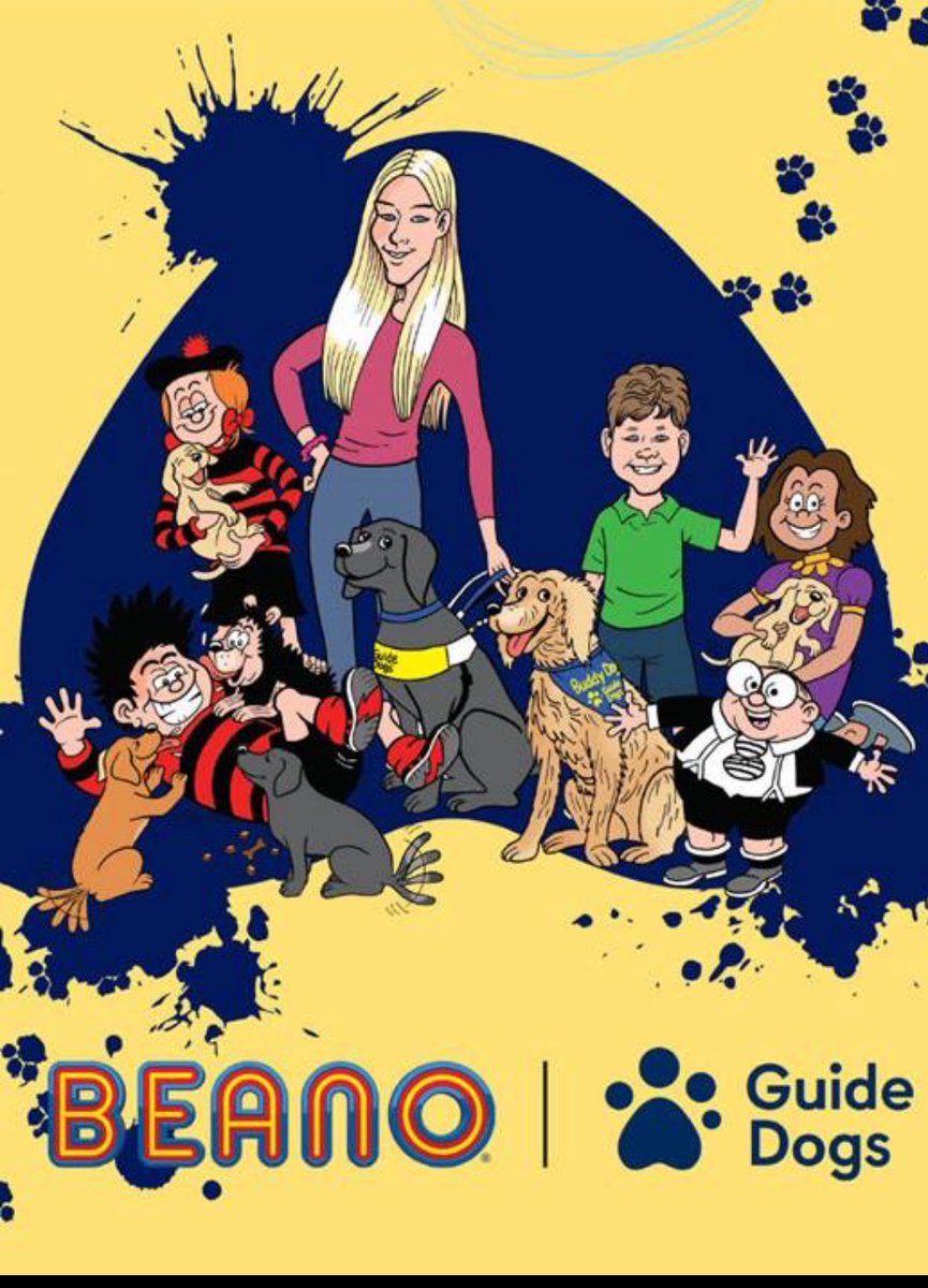 Move over Gnasher!  @guidedogs and @BeanoOfficial have teamed up to produce the first audio comic strip story for people with a vision impairment.  Follow your favourite characters as they find out more about this wonderful charity. Comic genius! twitter.com/guidedogs/stat…