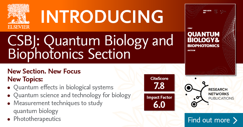 📢 We're excited to announce the launch of our new Section in @CSB_Journal! Get ready to dive into thought-provoking articles & insightful research. Stay tuned for updates and let's start the journey together ➡️ spkl.io/60194FbMF

#newlaunch #quantumbiology #biophotonics