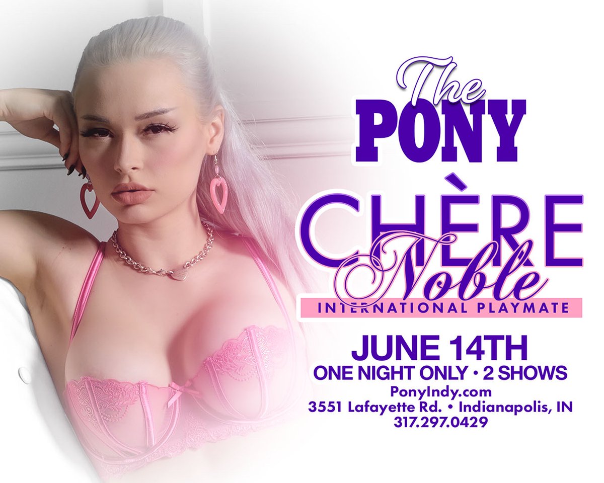 🎊We're so excited to welcome the incredible Chère Noble to The Pony - Indy on June 14! 🤩Come join us for a night of entertainment you won't soon forget! 🎉 youtube.com/watch?v=c0AEx_… #AtomicBombshell #FeatureEntertainer #ThePonyIndy #burlesque #beautiful #JerryWestlundPresents...