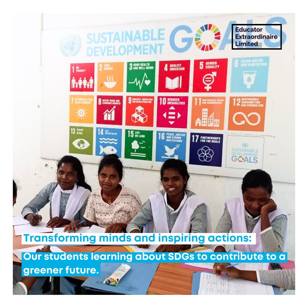 At @Eduexl along with domain skills, our students also learn about SDGs as change begins with each of us. 

Our students learn that their daily choices and behaviors have the potential to create meaningful change for a sustainable future.
#EduExl #SDGs #Sustainable #Skilltraining