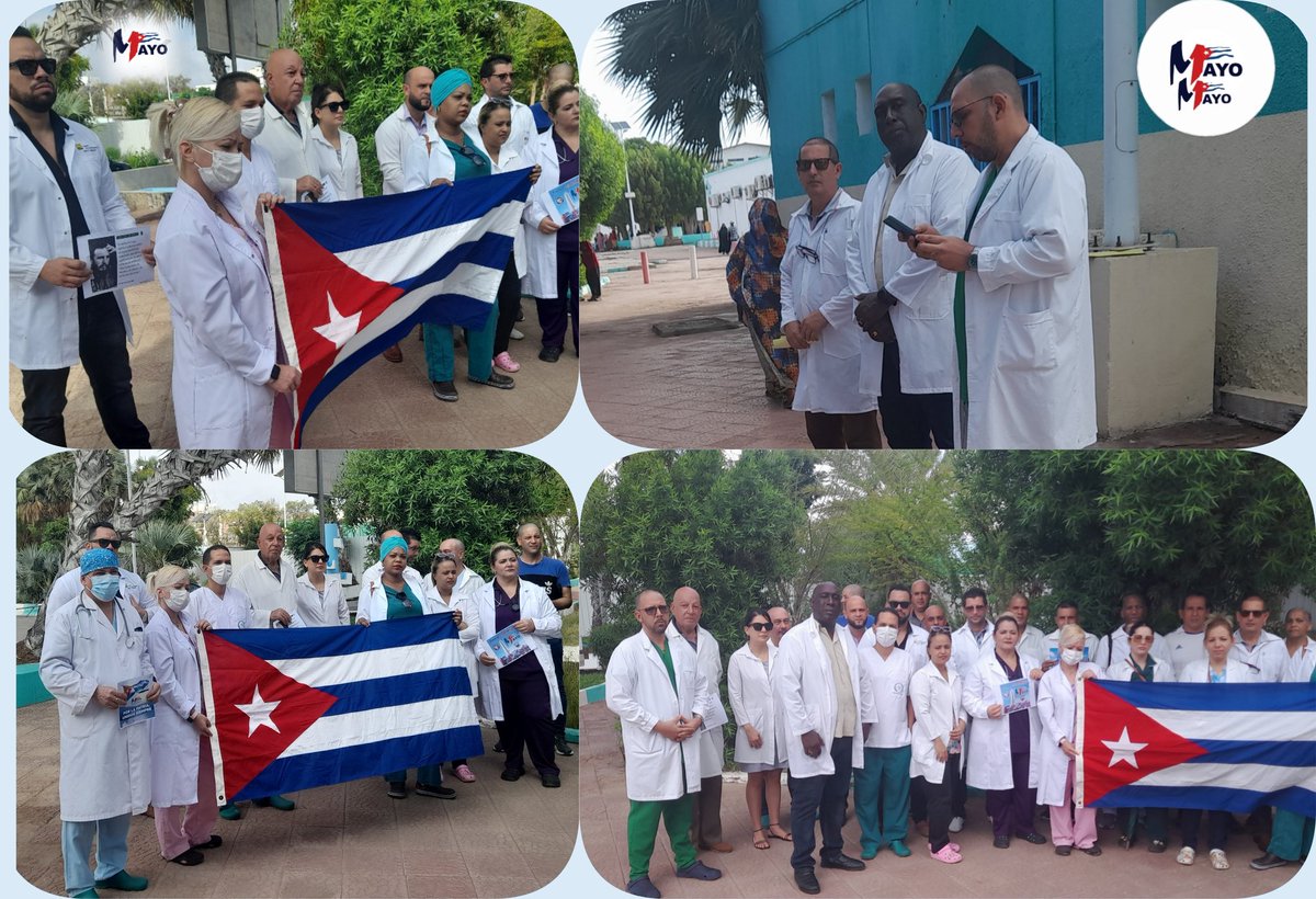 La #BMCDJ🇨🇺🇩🇯, en Matutino especial en saludo al #1deMayo, porque #PorCubaJuntosCreamos #CubaCoopera
