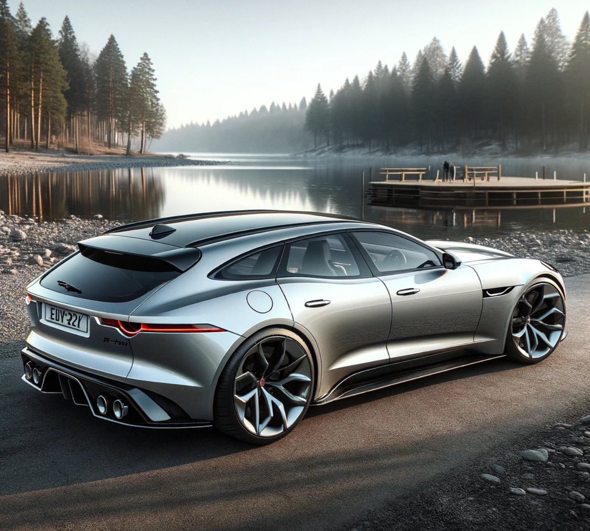 So I asked AI to design me a shooting brake Jaguar F-Type and inadvertently the ether has created one of the best looking estate vehicles ever! What do we think? A one-off @ListerCars special?