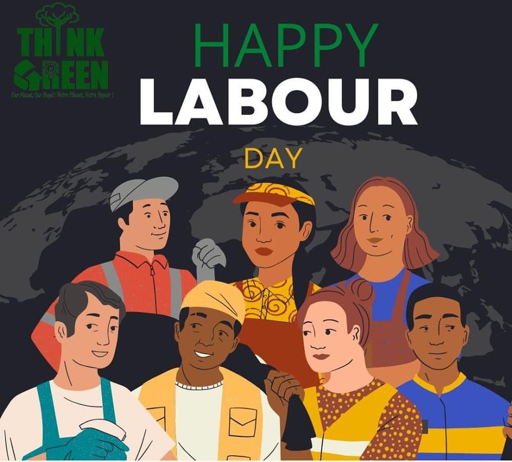 *Happy Labour Day*💃🏻💚♻️ to all our Team at Think Green! 

Let's continue to work together for a greener, more sustainable future. #HappyLabourDay #ThinkGreen 🌿✨