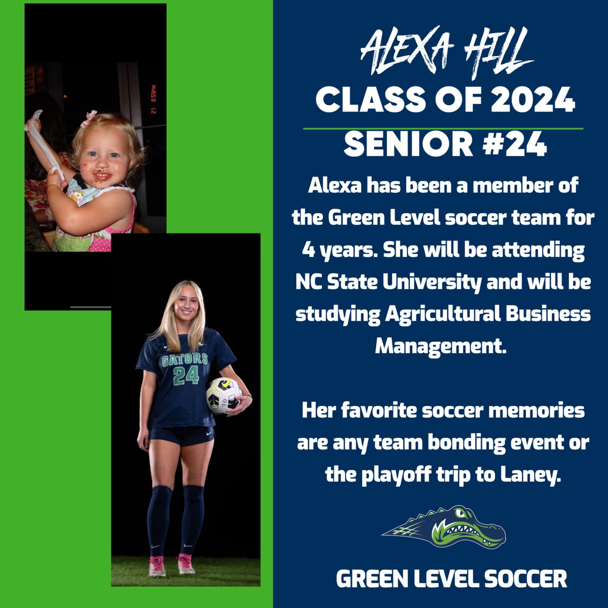 Recognizing each of our six Seniors tonight!
