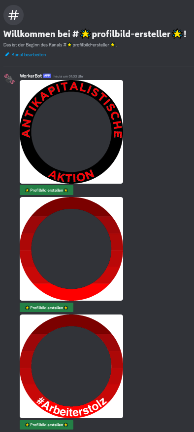 Kommt auf den #Arbeiterstolzmonat Discord-Server und holt euch Meme-Vorlagen und nützt den Profilbild-Generator um euren #Arbeiterstolz zu zeigen!

discord.gg/SteFyFTgUS
👆