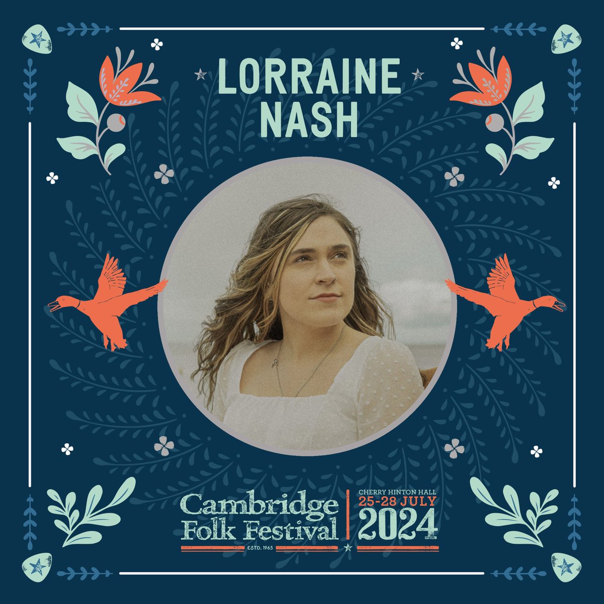 I’m so very pleased to announce I’ll be heading to @CamFolkFest this year! Ill be playing the Den stage, alongside loads of other wonderful artists like my pal @ErnestAines 🫶 I’ll be playing on the 28th of July so tell your UK pals to get their tickets! #CFF2024