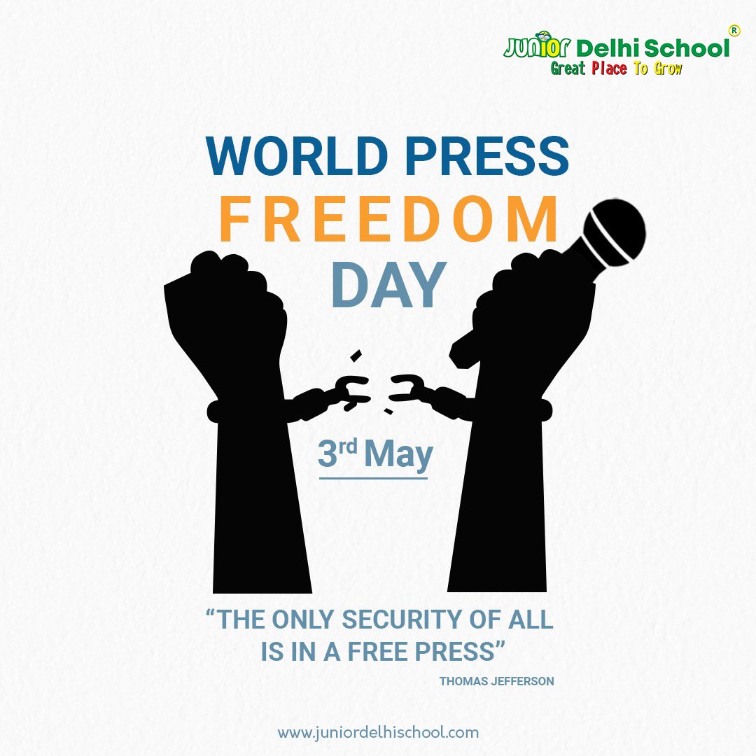 'Press freedom: the heartbeat of democracy. Today and every day, let's champion the power of truth and the freedom to report. #PressFreedomDay #TruthPrevails 📰✊🌍'