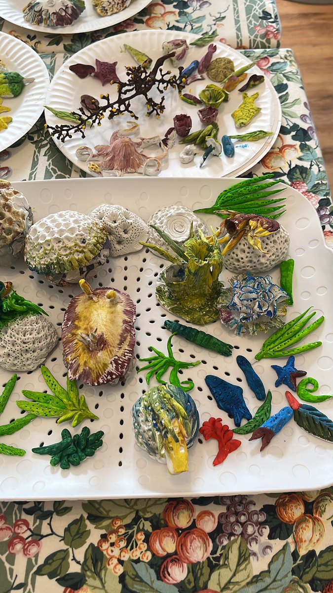 Beautiful sea creatures by Srijoni women’s group. Led by Parvin Abdur for Our Coast - funded by Seascape