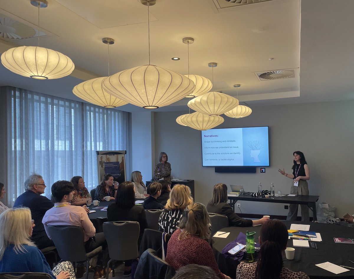 #ALLIANCEConf24 morning workshops have started! Our #tacklingstigma workshop began with our Programme Manager @GinaTheALLIANCE discussing how we can shift the narrative from personal responsibility to societal accountability.