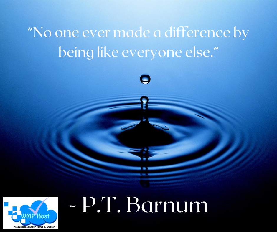 'No one ever made a difference by being like everyone else.' - P.T. Barnum #bethedifference #success #dreambig