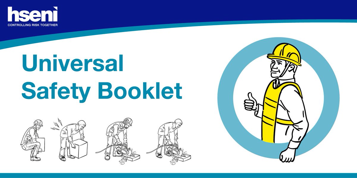 Download HSENI’s Universal Safety Booklet, a useful resource which highlights hazards, particularly in construction and manufacturing. Download here: Universal safety booklet for migrant workers | Health and Safety Executive for Northern Ireland (hseni.gov.uk)