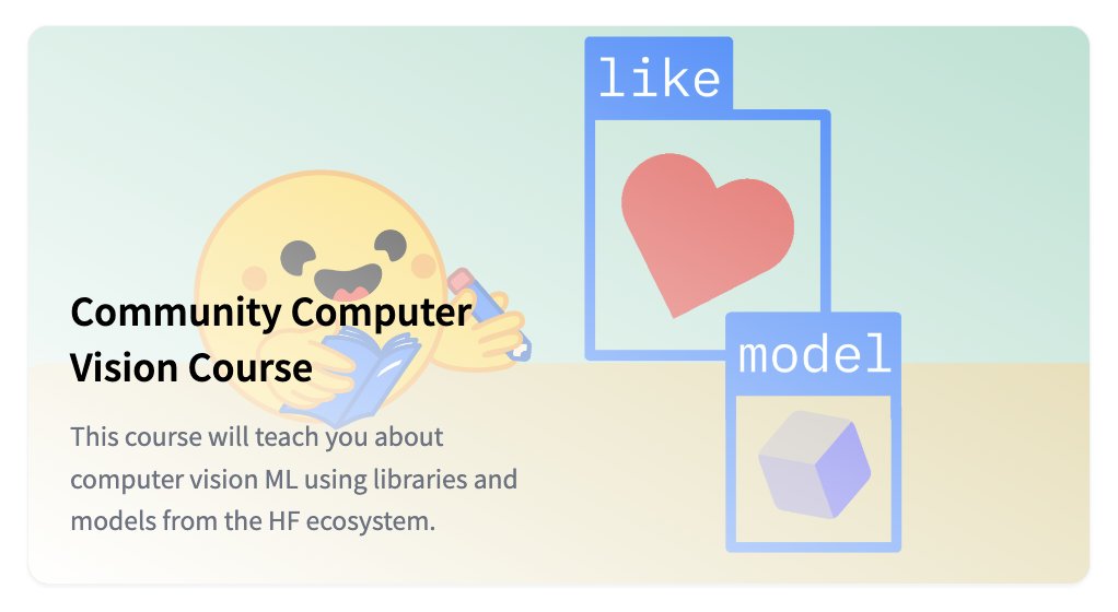 Our awesome community has built a course on computer vision 📖🤍 Start learning at huggingface.co/learn 👩‍🎓👨‍🎓 Make a submission to get certified 🤗📝