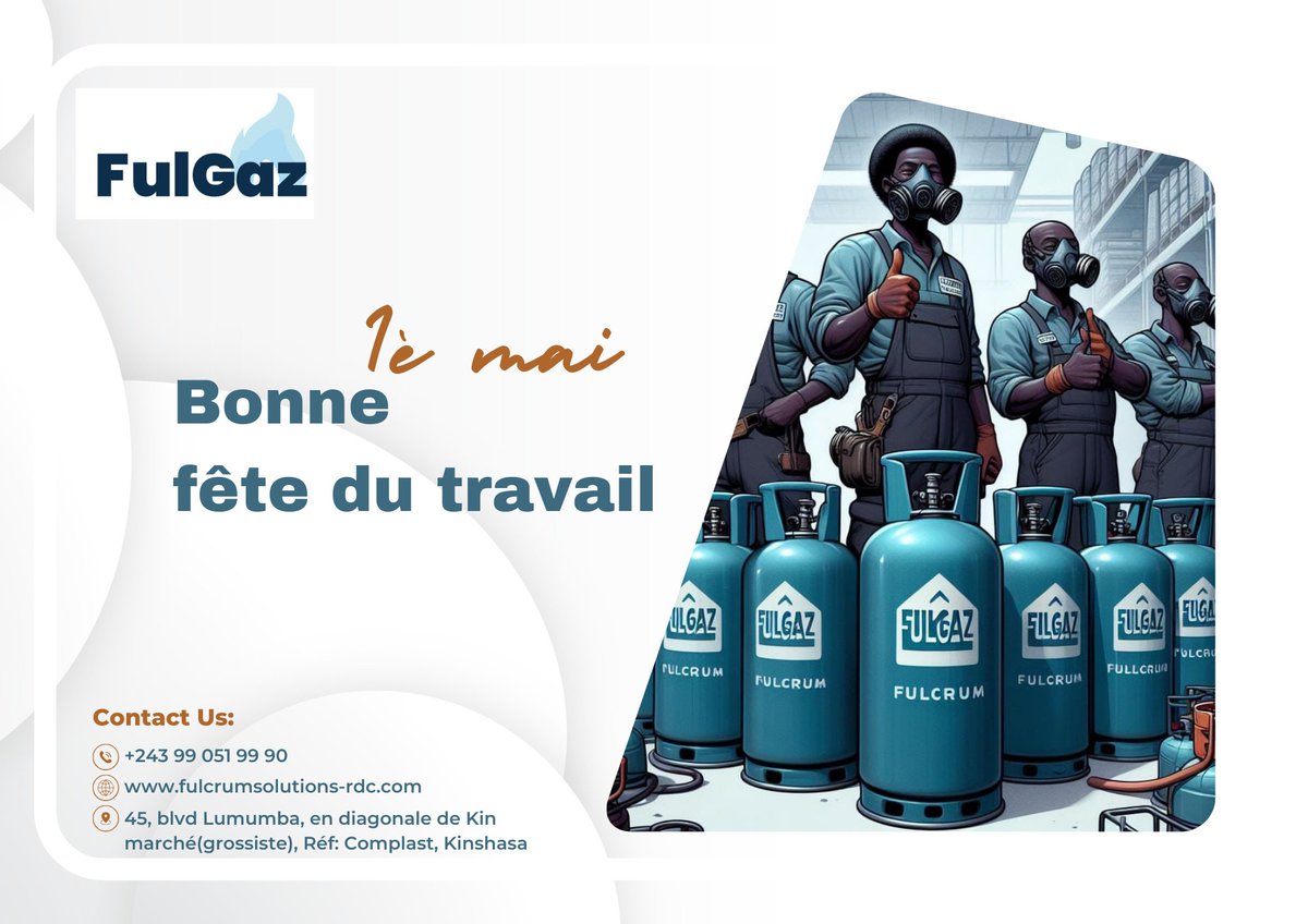 fulgazrdc's tweet photo. Bonne fête du travail à tous. https://t.co/V9gVJ0suY9