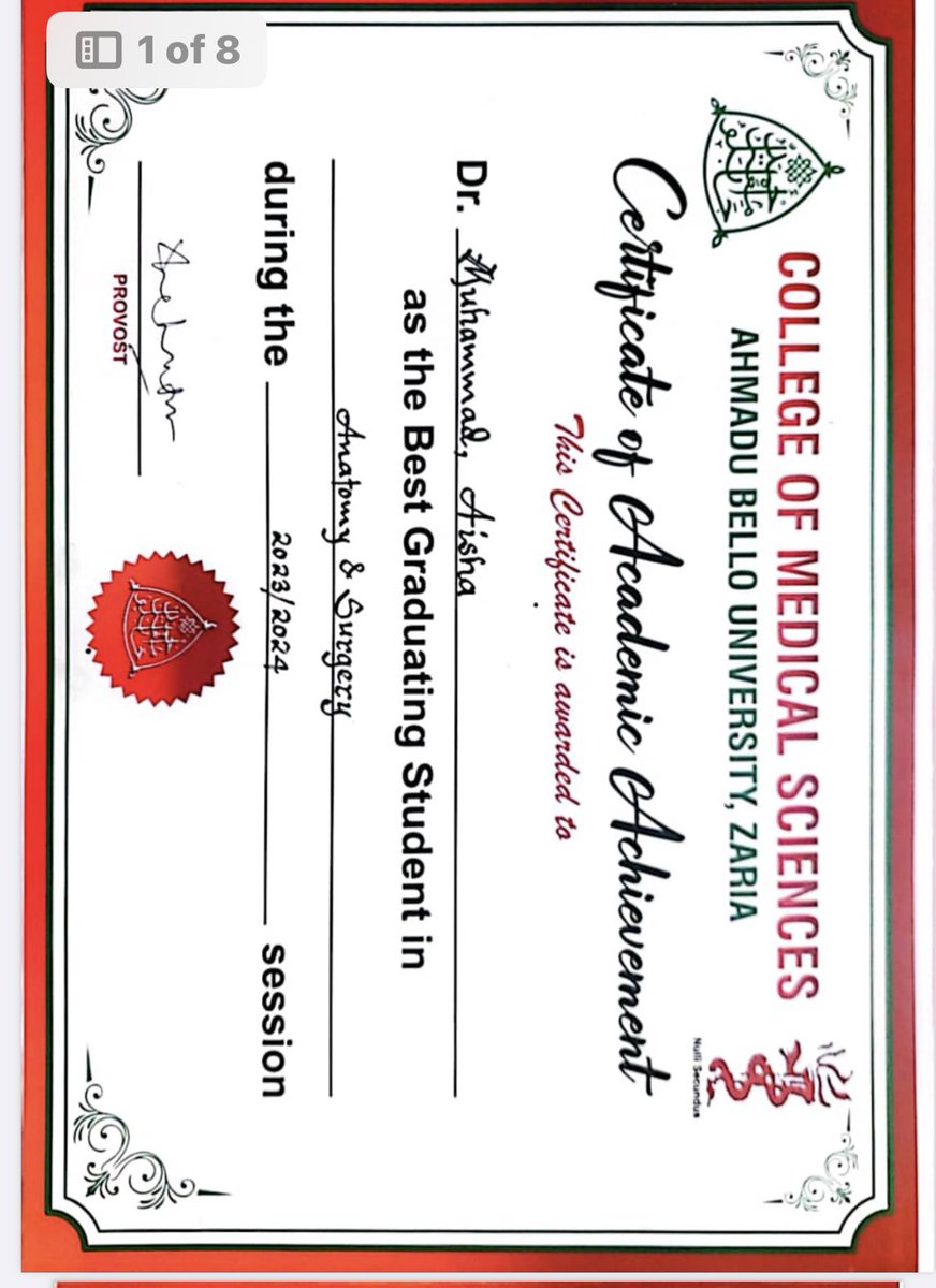 Ummaamatullah's tweet photo. Thank Youuuuuu 🤭🤭🥰🥰
Here’s my humble submission.

NB: Psychiatry is not separated from Medicine, there’s no award for psychiatry alone in ABUTH https://t.co/KZN78HChb7