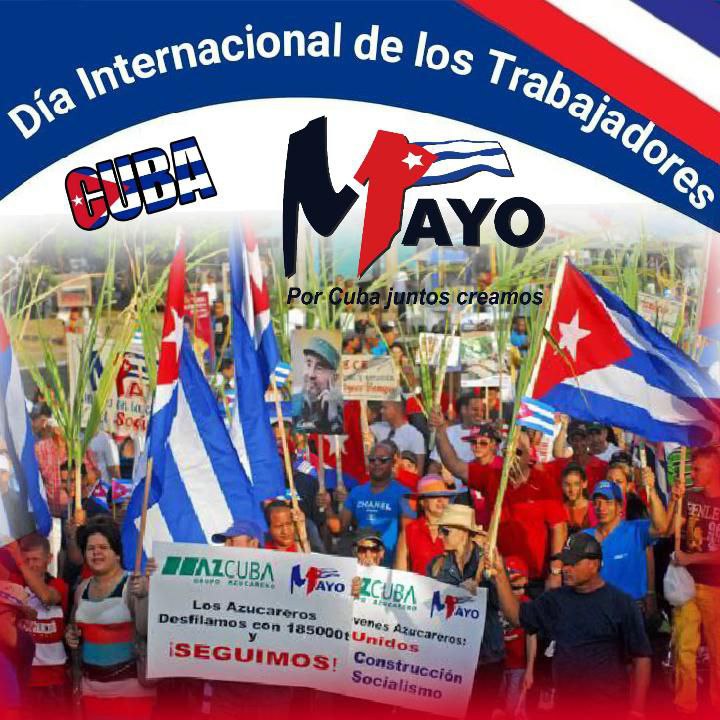 Amanecer de fiesta 🥳 🥳 🥳 Viva el Día Internacional de los Trabajadores 💪🧑‍🔧 Vivan por siempre los hombres y mujeres que defendemos la Revolución cubana 🇨🇺💯. Viva el #1Mayo 🇨🇺💪🇨🇺 Viva la Revolución cubana 🇨🇺 💯 #PorCubaJuntosCreamos