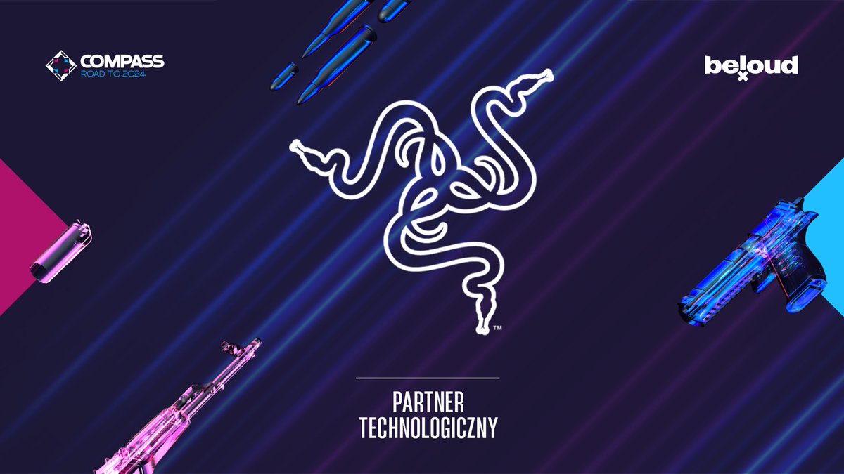 Profesjonalny CS nie mógłby się obyć bez sprzętu idealnie przystosowanego pod esport!

Tak więc i to ogłoszenie nie może być zaskoczeniem - @TeamRAZER zostaje partnerem technologicznym polskiej transmisji Compass Spring 2024!
Wspólnie poznamy mistrza wiosny, który zakwalifikuje