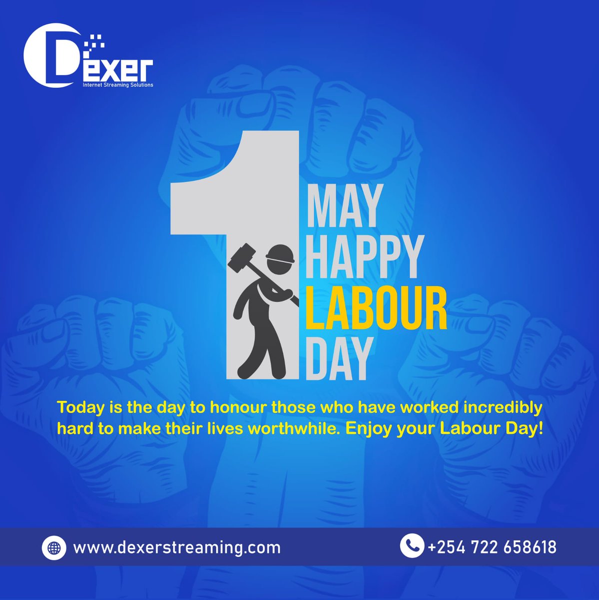 dexersolutions's tweet image. Today is the day to honour those who have worked incredibly hard to make their lives worthwhile. Enjoy your labour day.

-------
#dexersolutions #LabourDay2024 Northlands Kahawa Sukari #SinkingCities Yvonne South C Kitengela Kibe