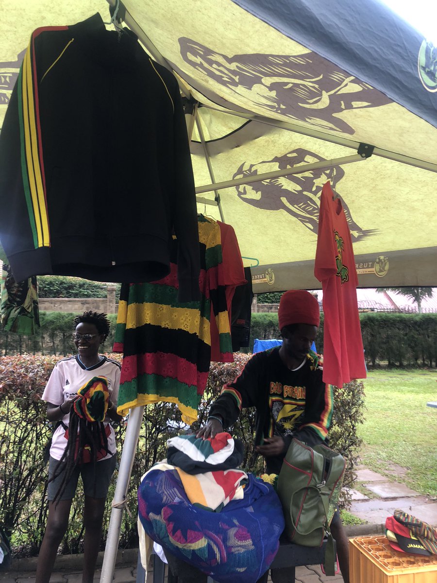 Kingston Market starts in a few. A different vibe at today’s #CatchAFire at @GardensNajjera. Want some Rasta merch? Come through.