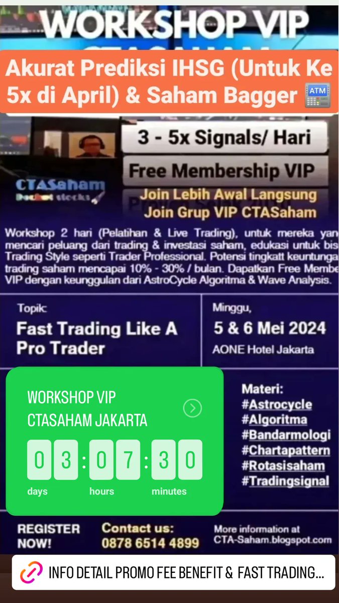 andri_zakarias's tweet photo. Review kinerja IHSG & Saham di bulan April & View untuk bulan Mei.
#ctasaham
#saham
#IDX
#IHSG
#CUAN
#HILL
#PTRO
#ATLA
#BREN
#ANTM
#ESSA
#MDKA
#INCO
#rupiah
#Thefed
#sukubunga
#FOMCmeeting
#astrocyclectasaham
#elliottwavectasaham
#analisateknikal
#bandarmologi
#tradingsaham https://t.co/QmIOVT4h4d