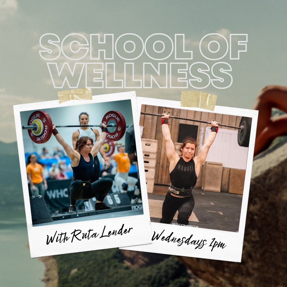 Join World Champion lifter Ruta Lender for her show “The School Of Wellness”, Right here, right now! Tune in every Wednesday at 1pm for world class fitness and nutrition tips that can help anyone regardless of age or lifestyle 🙂 🏋️‍♀️