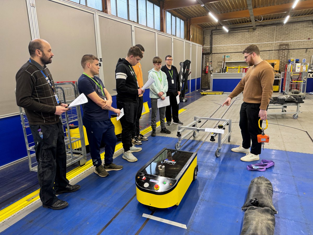 Ever wanted to experiment on real life robotic vehicles? Our Level 3 students had the opportunity to actually programme vehicles during a visit to ADM Automation and got a glimpse at the future of #engineering and their own future careers! #Robotics #Automation