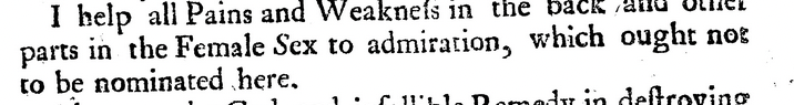 Been quiet lately... my current research on #17thC fluor albus (thrush) is not everyone's taste 😂 but soooo interesting! 

A euphemism was 'weakness of the back' and women's diseases are often 'not proper to expose to the Publick'. 

Layers of shame to work with! 551.a.32[12]