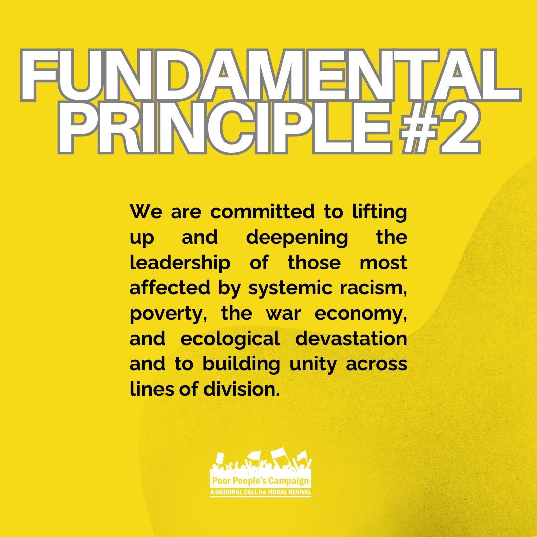 Fundamental principle 2️⃣ of the #PoorPeoplesCampaign

Follow us for more!