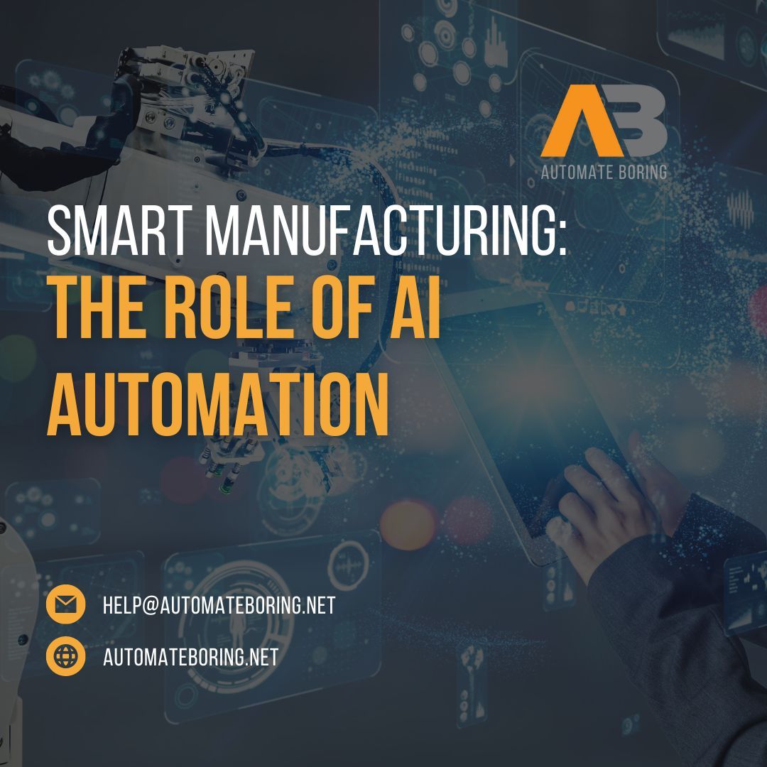 Excited about the future of manufacturing? Discover how AI is transforming the industry in our latest article on 'Smart Manufacturing: The Role of AI Automation'! Take your efficiency to the next level with RPA at AutomateBoring.net!