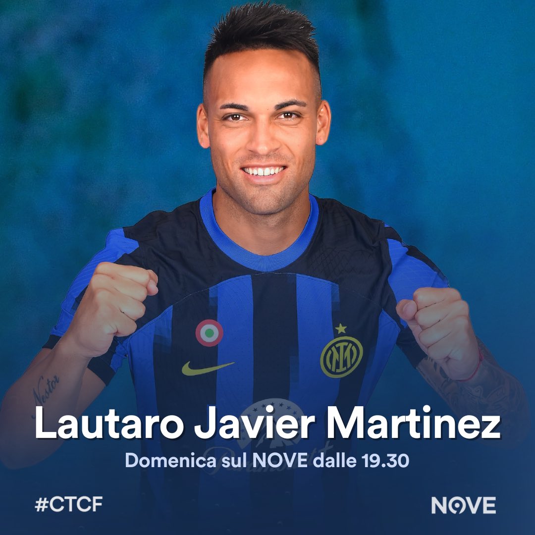 Dopo la vittoria dello scudetto e la conquista della seconda stella, questa domenica a #CTCF avremo il capitano dell’@inter: Lautaro Javier Martínez ✨