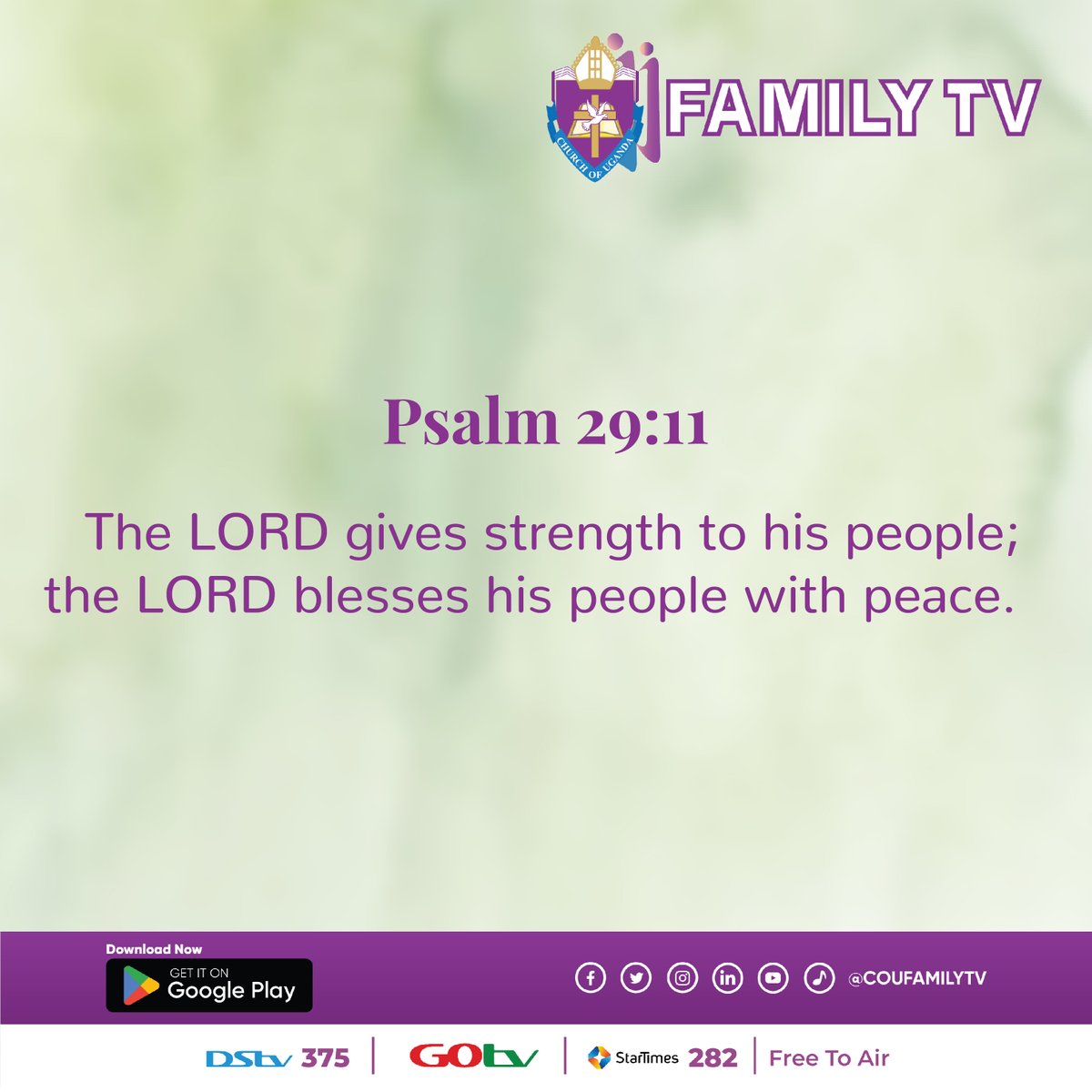 The LORD gives strength to his people; the LORD blesses his people with peace. (Psalm 29:11) NIV
#VerseoftheDay  #enrichinglives