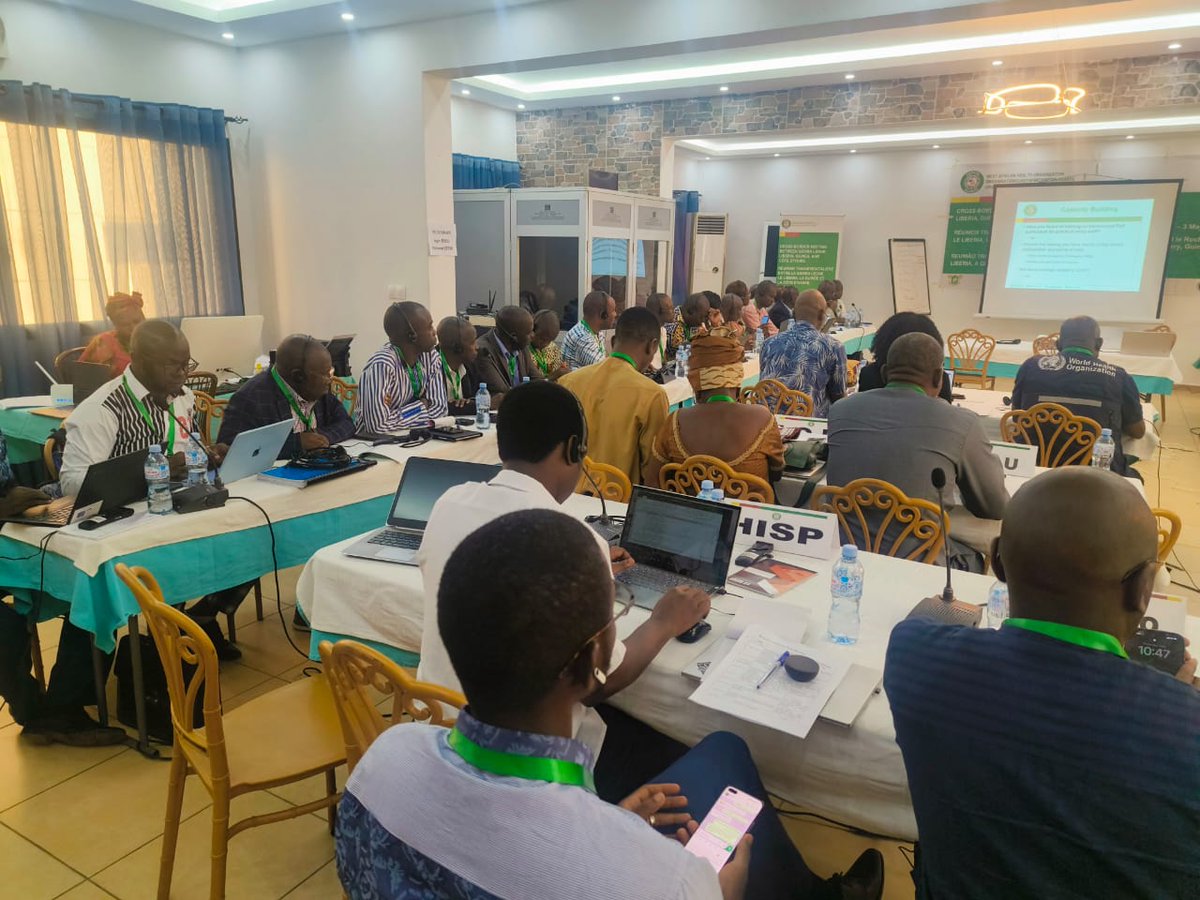 'As @OoasWaho cross-border meeting with MRU countries progresses, we underscore the significance of timely information exchange with neighboring nations as a key measure to prevent epidemics.  #HealthSecurity #InformationSharing