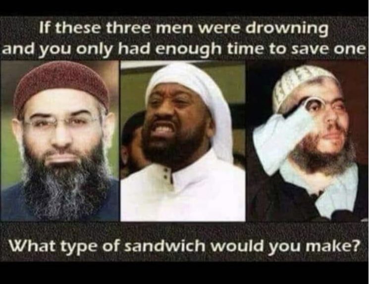 If these three men were drowning and you only had enough time to save one What type of sandwich would you make?