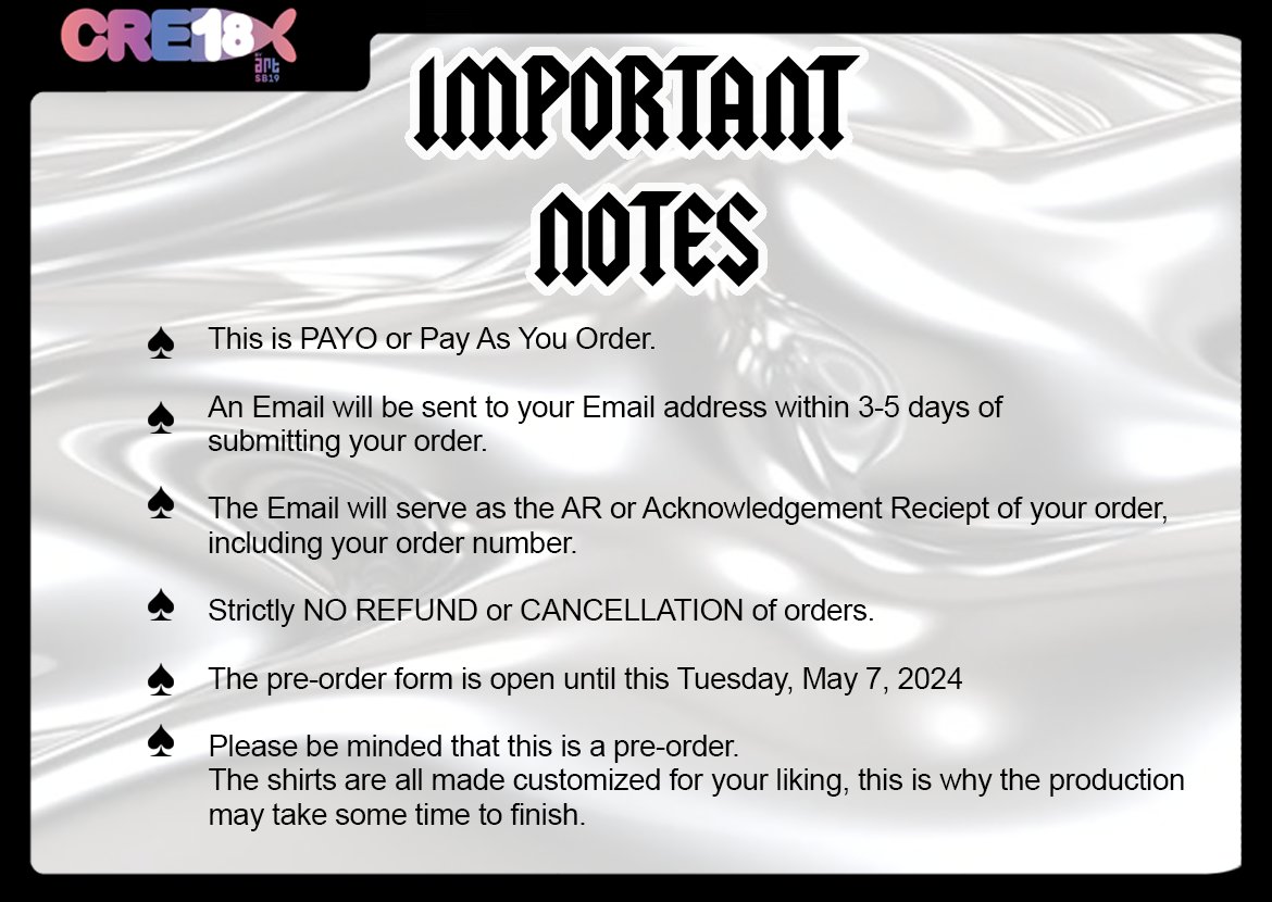 ⚠️ASSERT YOUR CHROMINANCE ⚠️ But before you fill out the pre-order form, here's some important notes to read. If you have any questions, don't hesitate to ask us here or thru DM. Now, place your orders here: docs.google.com/forms/d/e/1FAI…