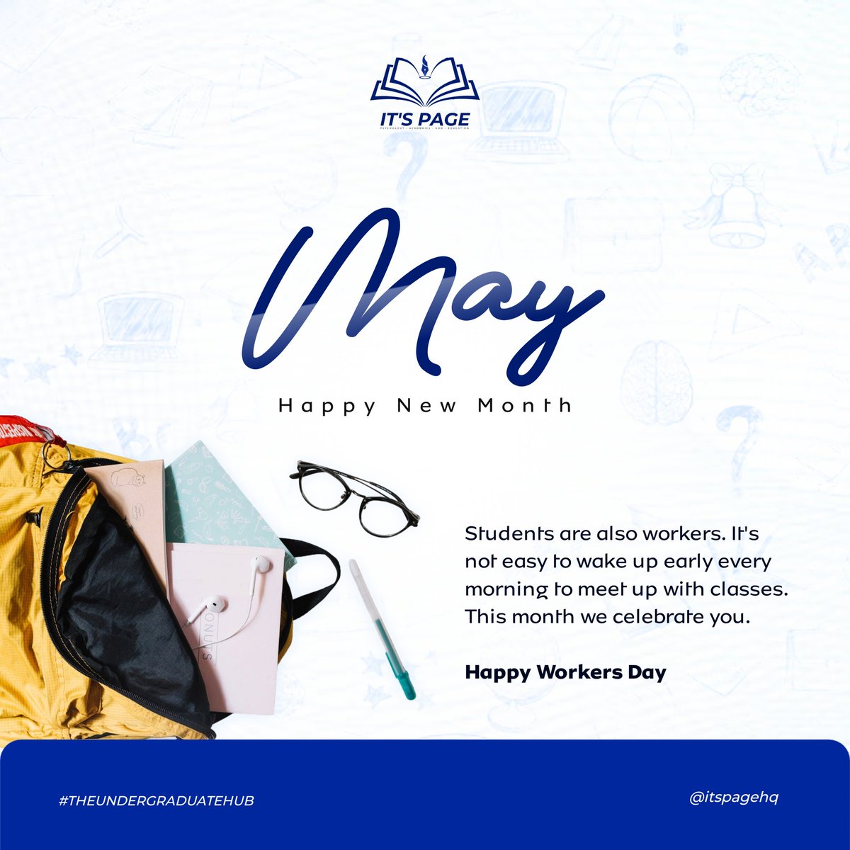 Welcome to a new month! ✨

No lectures today because it's workers day.
So make sure you get some rest, and celebrate yourself too, you're also a worker!

Happy workers day, and here's to a productive MAY 🥂

#happynewmonth #MayDay #1MAYIS #universitylife #undergraduate