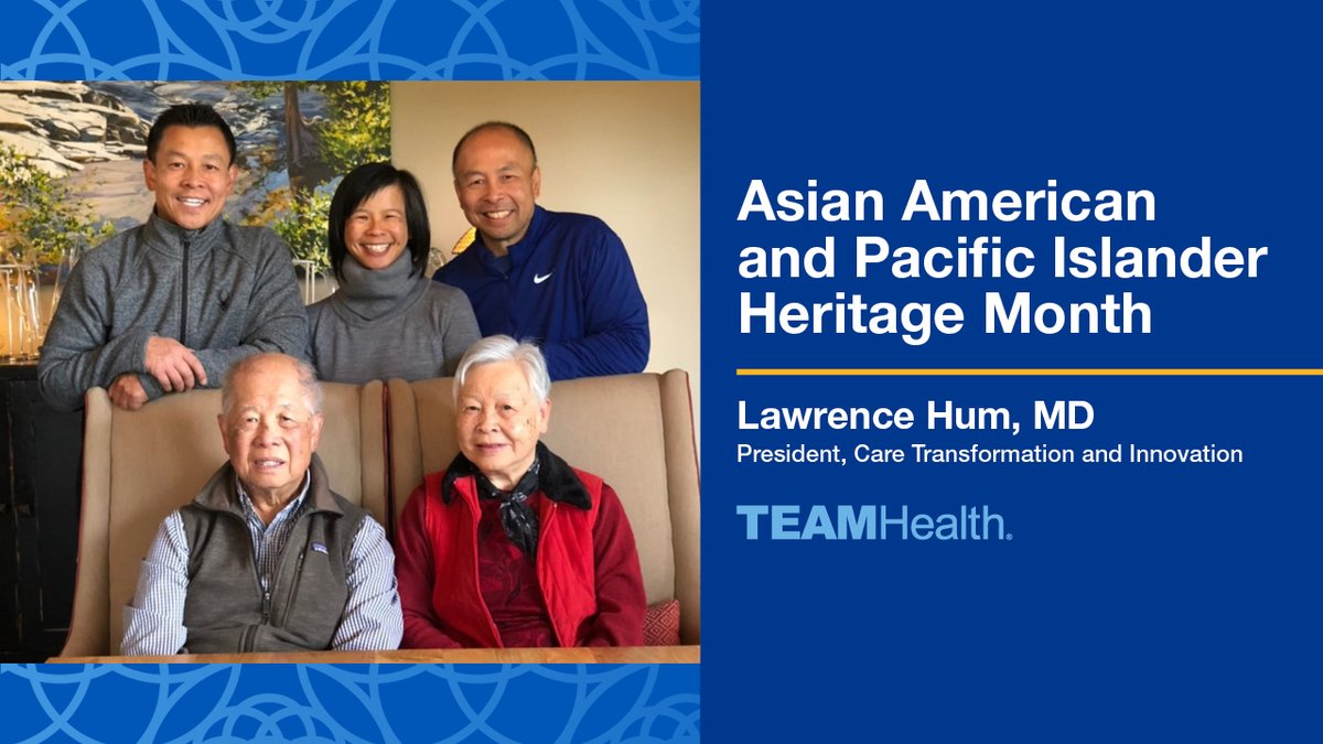 In this blog, Dr. Lawrence Hum shares more about his about his Chinese heritage and why he says celebrating AAPI Heritage Month is important to acknowledge the sacrifices and successes of immigrants and minorities nationwide. Read more: bit.ly/3UDtLJy #AAPI24