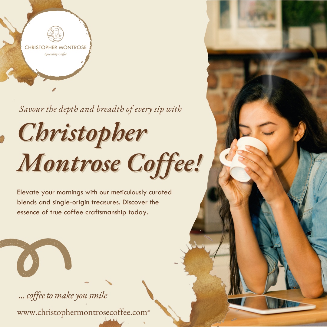 Indulge in the exquisite aroma and rich taste of Christopher Montrose Coffee – where every sip is a journey through the finest ethically sourced beans. Discover the essence of true coffee craftsmanship today. ☕️🌟

#CoffeeLovers #EthicalSourcing #ChristopherMontroseCoffee