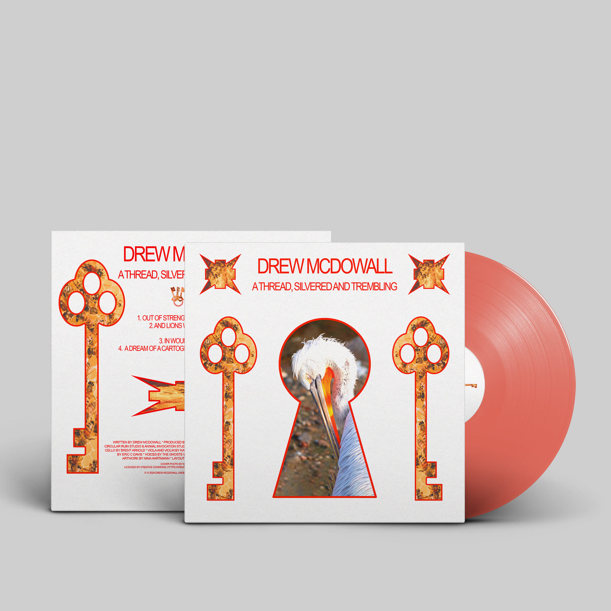 Pre-Order Now: Drew McDowall - A Thread, Silvered and Trembling @daisrecords bleep.com/release/443918 + Clear red vinyl