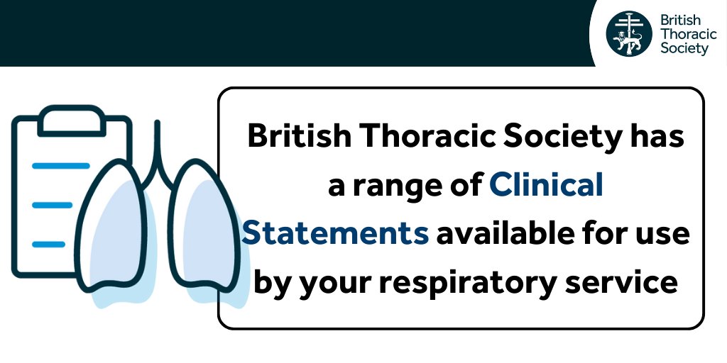 BTS Clinical Statements provide a snapshot of knowledge and best practice in a topical clinical area, and include a series of clinical practice points. Free to use, you can access our Clinical Statements here: bit.ly/3Te3ZLg #QualityImprovement #Respiratory