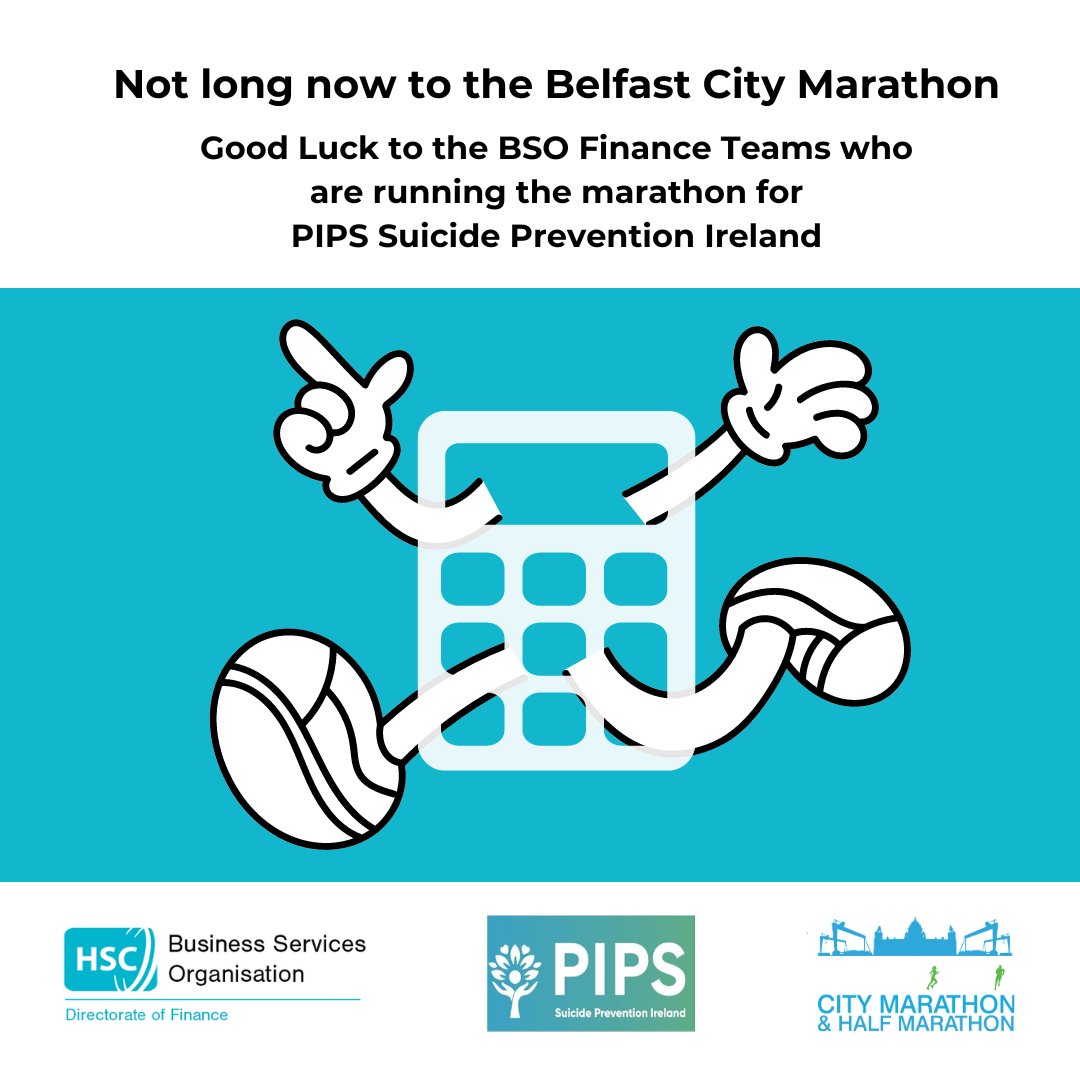 @BSO_NI Finance have two teams running the #Belfast City Marathon on Sunday for #PIPS, (Suicide Prevention Ireland). If you would like to support #BSO Finance and help them reach their target, please click below: justgiving.com/page/bsorelayr… #BSO #PIPS #Finance #marathon #Belfast