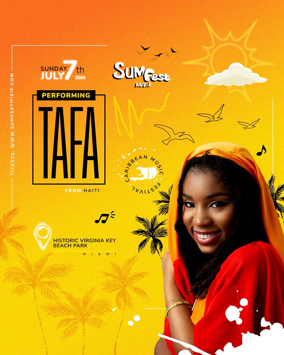 📣Artist Alert: TAFA from Haiti will make her debut performance at Sumfest Mizik 2024! 🇭🇹