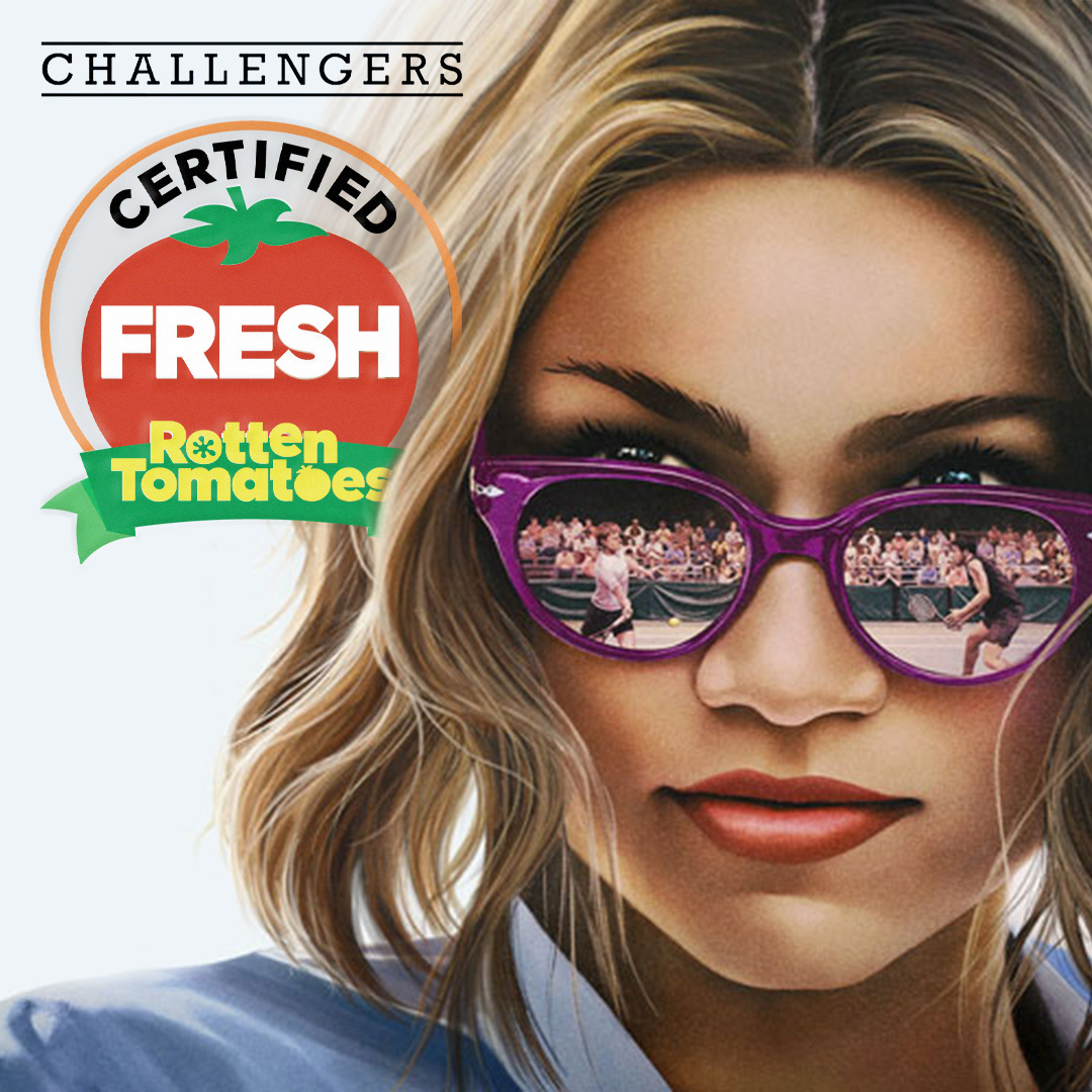 #Challengers is officially Certified Fresh at 89% on the Tomatometer! Catch #Zendaya, #JoshOConnor, and #MikeFaist starring in #Challengers, NOW PLAYING at #NovoCinemas. Get tickets 🎟️ now on our website or Novo app. #Movies #Cinema #AGreatTimeOut