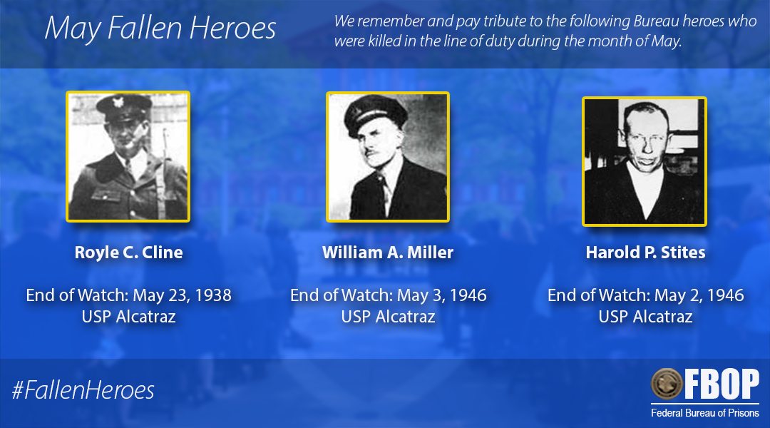 We remember and pay tribute to the following Bureau heroes who were killed in the line of duty during the month of May. ➡️bop.gov/about/history/…