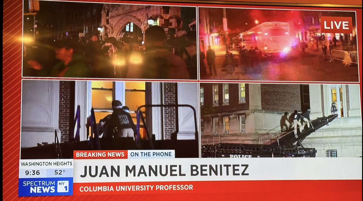 It was good to be back on @ny1 and help my former colleagues @errollouis @StefManisero & @lewisdodley with their coverage of a history night on @Columbia campus - and to talk about the great work my @columbiajourn students have been doing for the last few weeks.