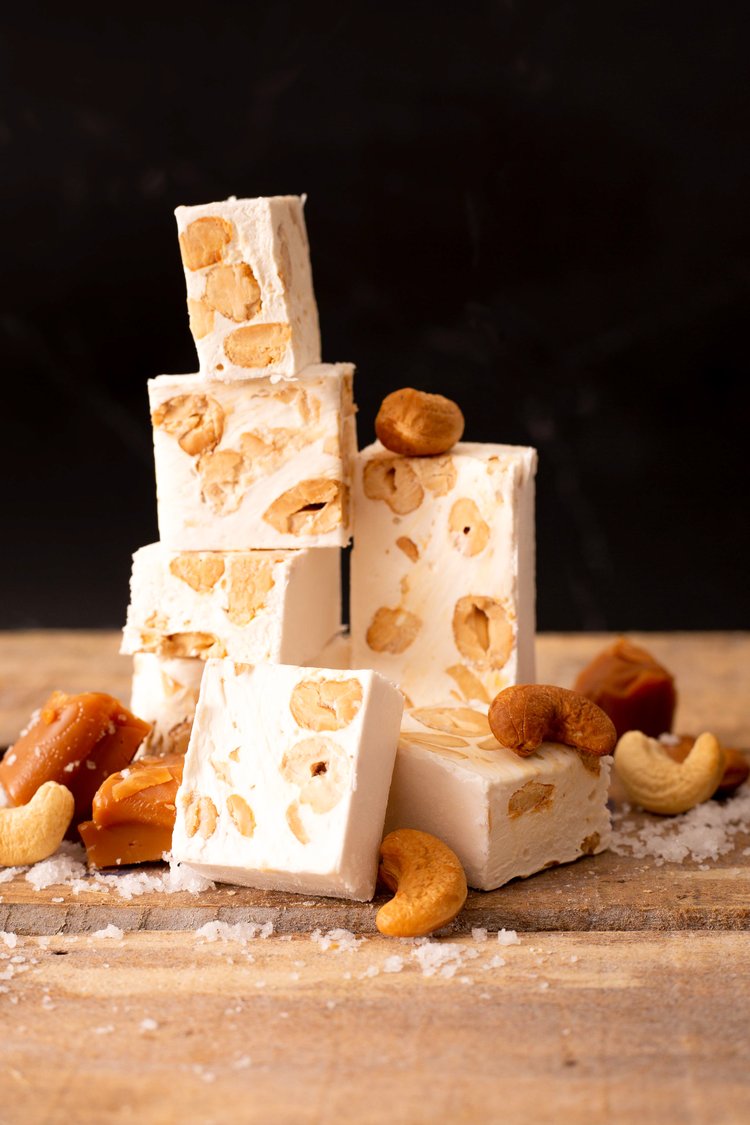 'Indulge in the perfect blend of creamy caramel, savoury sea salt and crunchy cashews!' Thrilled that our Sea Salted Caramel & Cashew Nougat has now been added to our Simply Better at Dunnes Stores range! We hope you love it as much as we do!