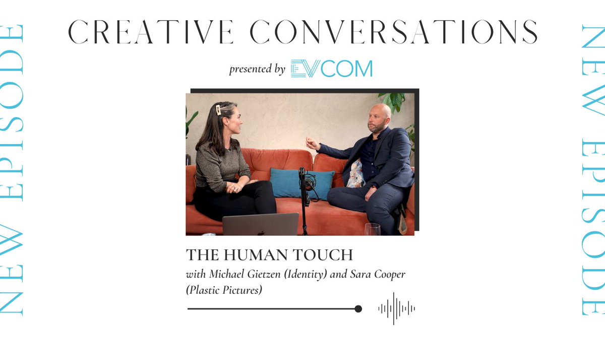 The first episode of EVCOM's new podcast 'Creative Conversations' is officially out! Michael Gietzen @identityglobal & Sara Cooper (Plastic Pictures) discuss the importance of the human touch when developing experiences and films. Catch it on Spotify now: open.spotify.com/episode/6MGVZV…