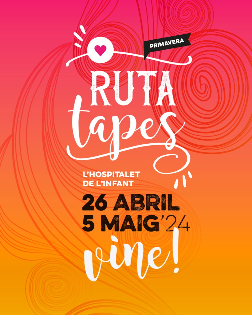 😍 Ja heu tastat alguna de les 12 elaboracions culinàries que us ofereixen fins al 5 de maig els bars i restaurants que participen en la Ruta de tapes de l’Hospitalet de l’Infant?  ➡️  Fullet informatiu de la Ruta: i.mtr.cool/tacrxjekjl