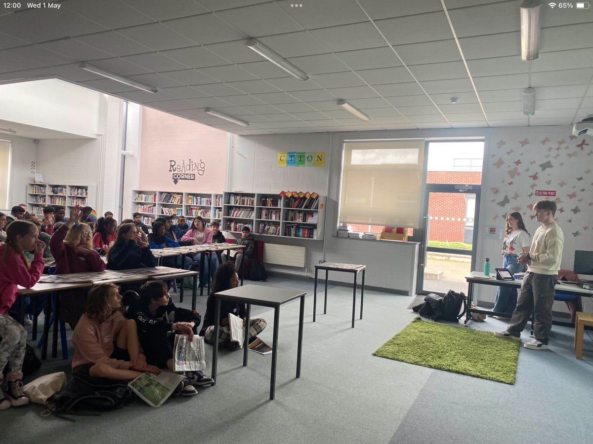 The Annual Educate Together Student event took place recently and our two TY students, Dmitri and Hayley, led a workshop on the hardships faced by workers in developing countries. Even with 50 unexpected students, they rocked it! We’re all super proud! @EducateTogether