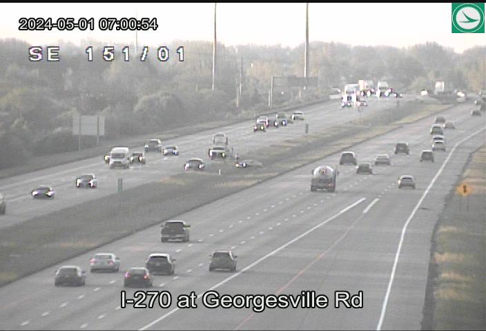 ACCIDENT on LEFT berm of I 270 West at Georgesville Rd. #ColumbusOH #TrafficAlert