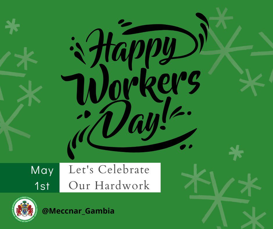 Happy #InternationalWorkersDay! 

Today, we celebrate the hard work and dedication of every individual @Meccnar_Gambia. We also extend our gratitude to our leadership for fostering an environment that empowers growth, innovation, and collaboration.  
#Gratitude 
#Empowerment