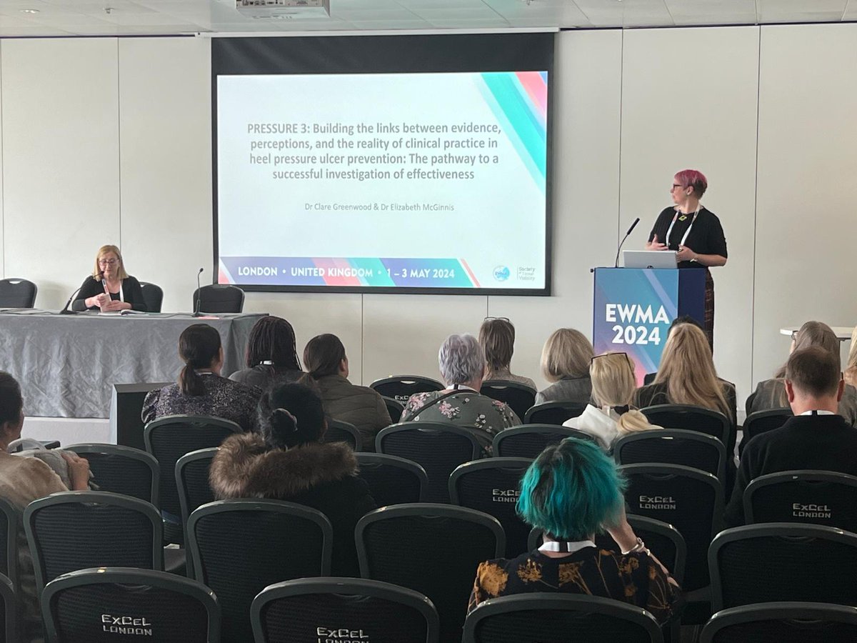 And here is @ClareEGreenwood kicking off the @woundsrn stream at #EWMA2024 - there are some fantastic sessions and speakers so if you are here, and interested in wounds research, pop down to South Gallery 17 @ExCeLLondon and join in!